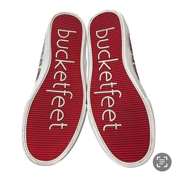 Bucketfeet Bucket Feet Big Kids Floral Canvas Tennis Shoes Sneakers 4 - Picture 5 of 5